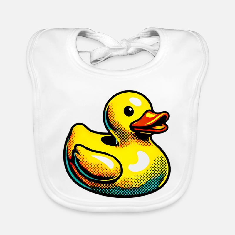 Duckling Duck Duck Duck Organic Baby Bibs