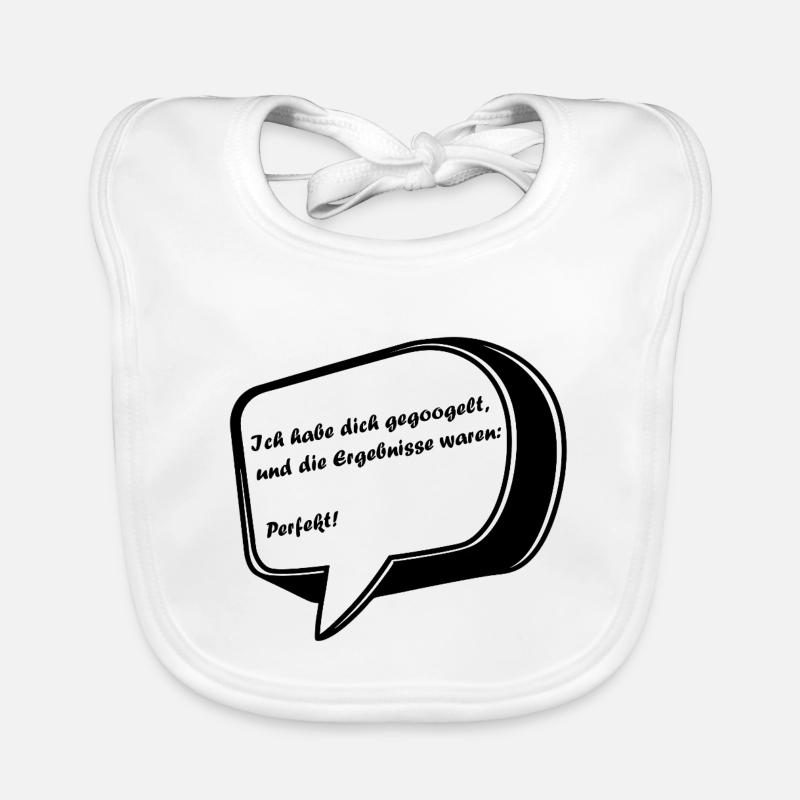 Dicton de la Saint-Valentin dans une bulle de dialogue Bavoir bio Bébé