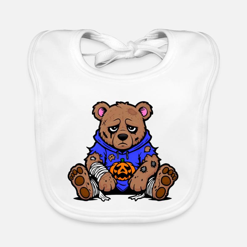 Halloween Bear Organic Baby Bibs