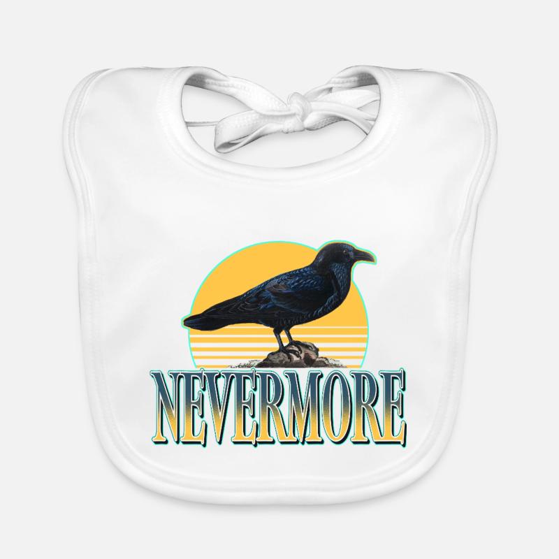 Nevermore – Ravens & Gothic Aesthetics Organic Baby Bibs
