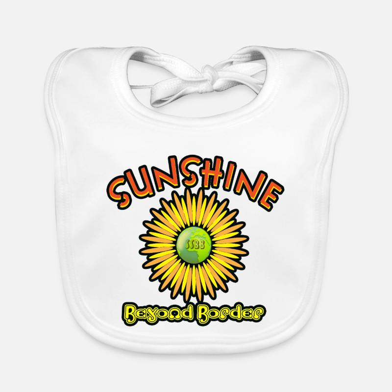 Sunshine Beyond Borders T-Shirt-Design Baby Bio-Lätzchen