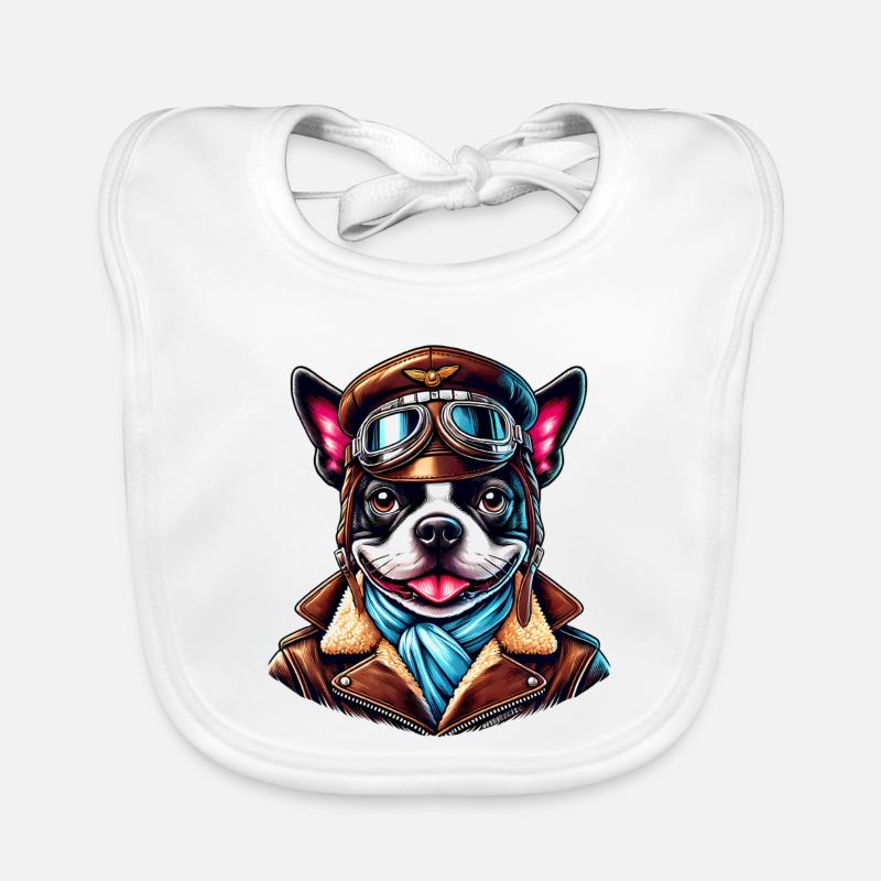 Bostie Pilot Design Baby Bio-Lätzchen