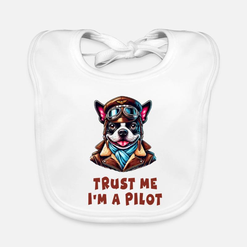 Trust Me, I'm a Pilot Organic Baby Bibs