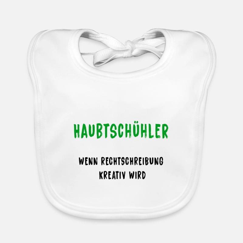 Haubtschühler – Orthographe créative Bavoir bio Bébé