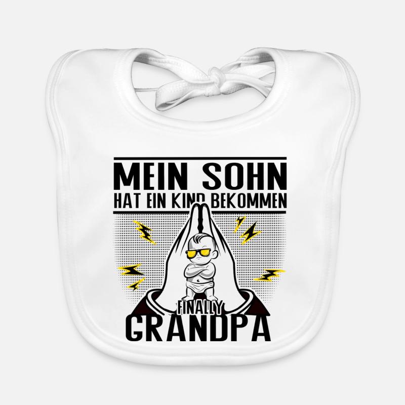 Endlich Opa – Mein Sohn hat ein Kind bekommen Baby Bio-Lätzchen