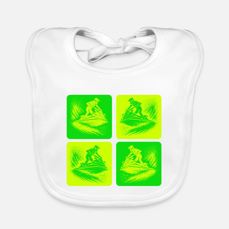 Jet Ski Action – Ride the Wave Organic Baby Bibs