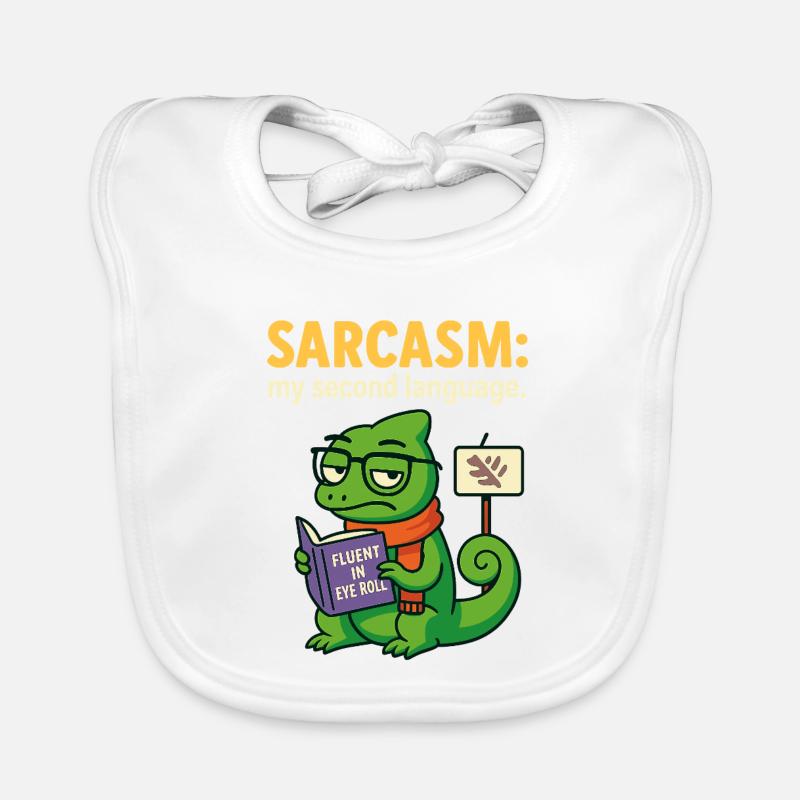 Sarcasme de la seconde langue Bavoir bio Bébé