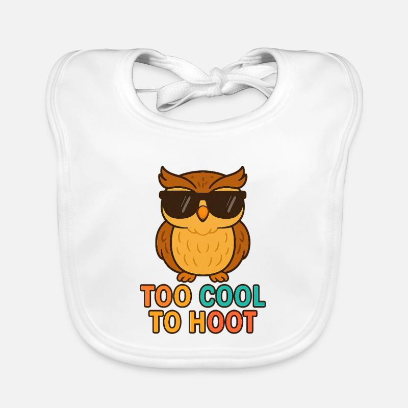 Too Cool to Hoot – Coole Eule Baby Bio-Lätzchen