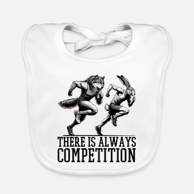 Competition Hare and Wolf Competition Gift Organic Baby Bibs