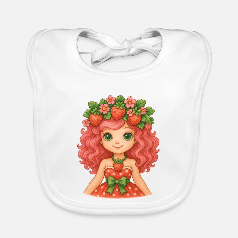 Erdbeermädchen-Power! 🍓 Baby Bio-Lätzchen