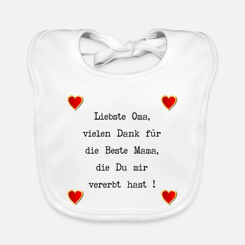 MUTTERTAG OMA MAMA PRÄGUNGEN Baby Bio-Lätzchen