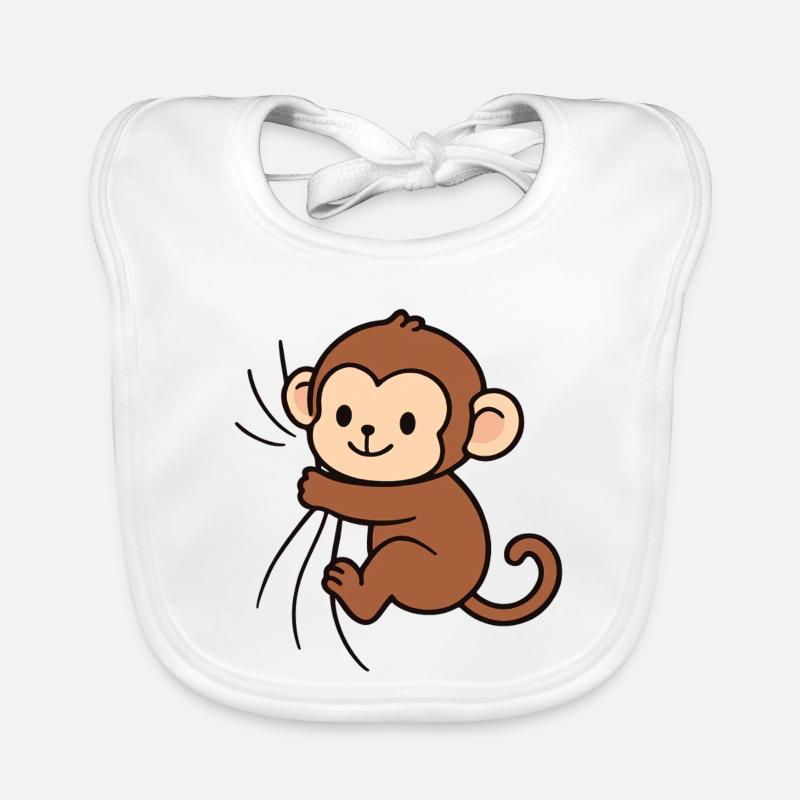 Cher petit singe Bavoir bio Bébé