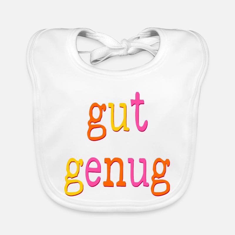 SELBSTWERT ÜBUNG GUT GENUG SEIN Baby Bio-Lätzchen
