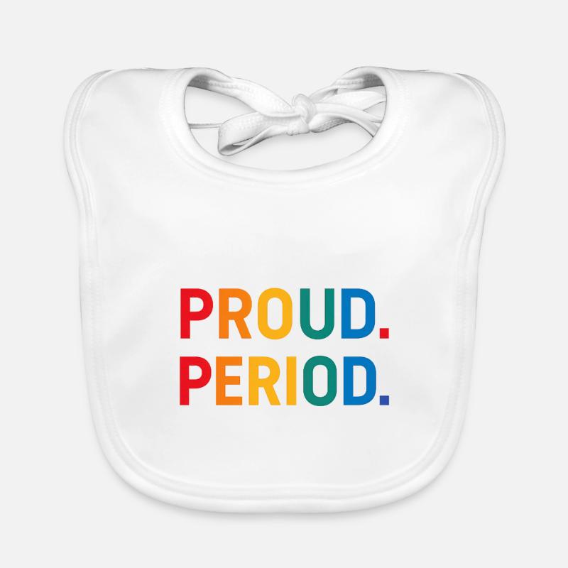 Fier. Période. Bavoir bio Bébé