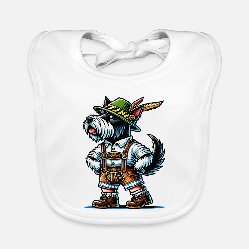 Terrier écossais de Bavière Bavoir bio Bébé