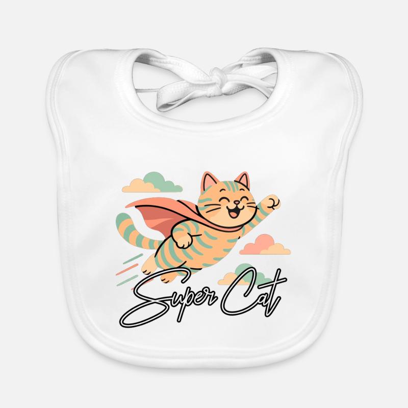 Super Katze Britisch Kurzhaar getigert Geschenk Baby Bio-Lätzchen