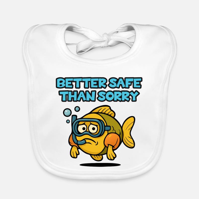 Safe diving fish Organic Baby Bibs