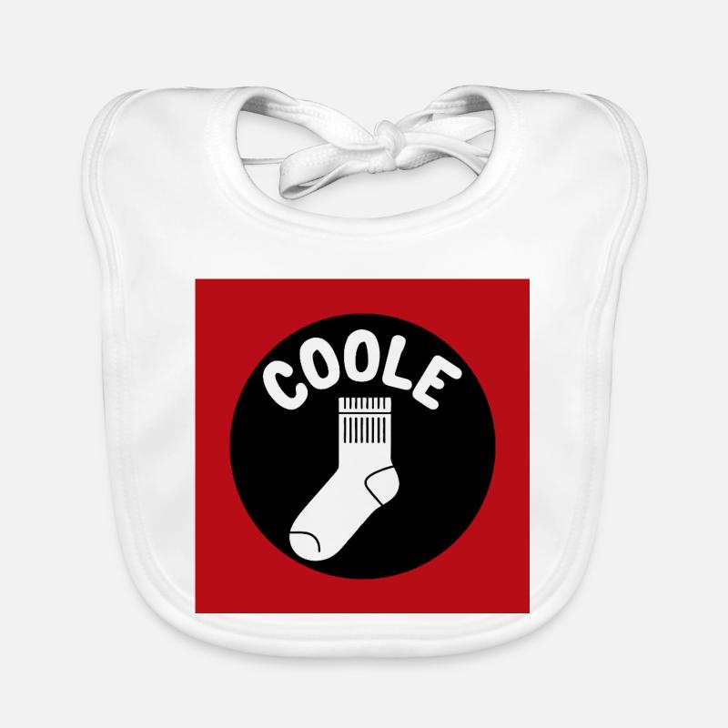 Chaussettes cool et dicton drôle Bavoir bio Bébé