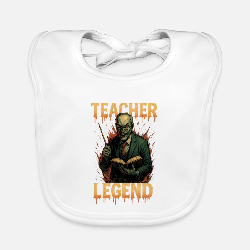 Teacher Legend – Iconic School Hero Organic Baby Bibs