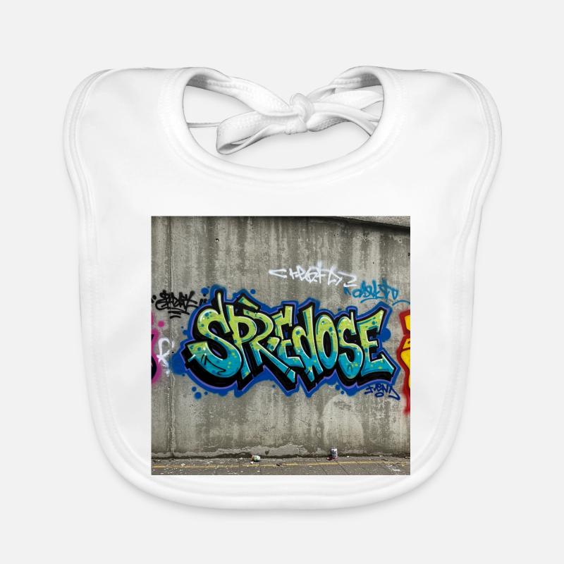 Graffiti Expression T-Shirt Organic Baby Bibs