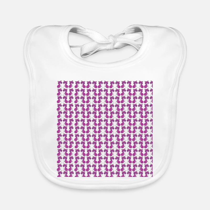 katzenmuster, langhaar katze sitzend, Samtpfote Baby Bio-Lätzchen