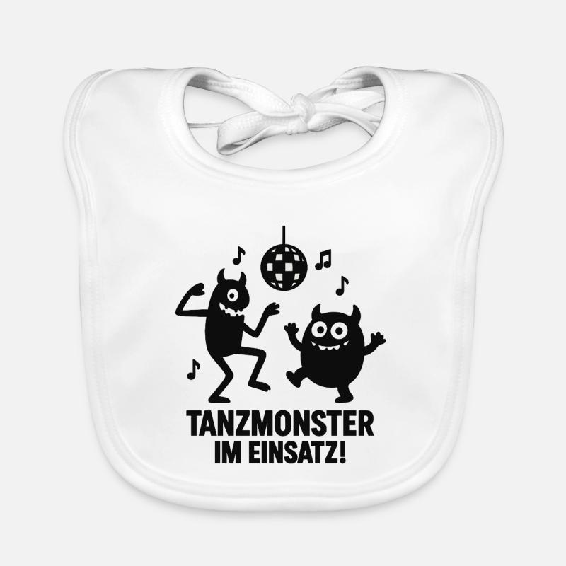 Tanzmonster Einsatz Disco Baby Bio-Lätzchen