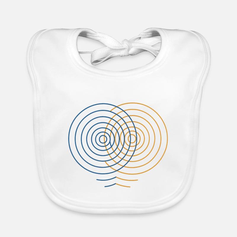 Concentric Interference – Physik Design Baby Bio-Lätzchen