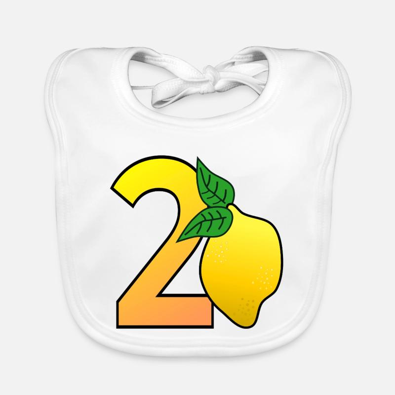 Number Twenty - Lemon - 20 Organic Baby Bibs