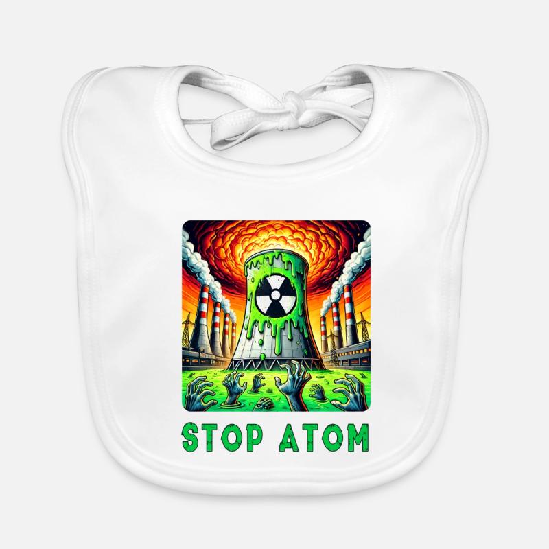 Stop Atom – Radioactive Organic Baby Bibs