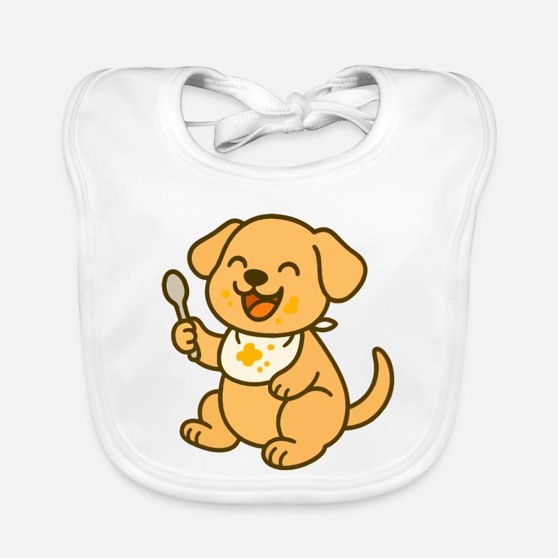 Futtern mit Welpenliebe Baby Bio-Lätzchen