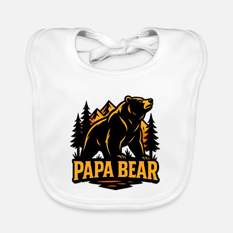 Mächtiger Waldbär Baby Bio-Lätzchen