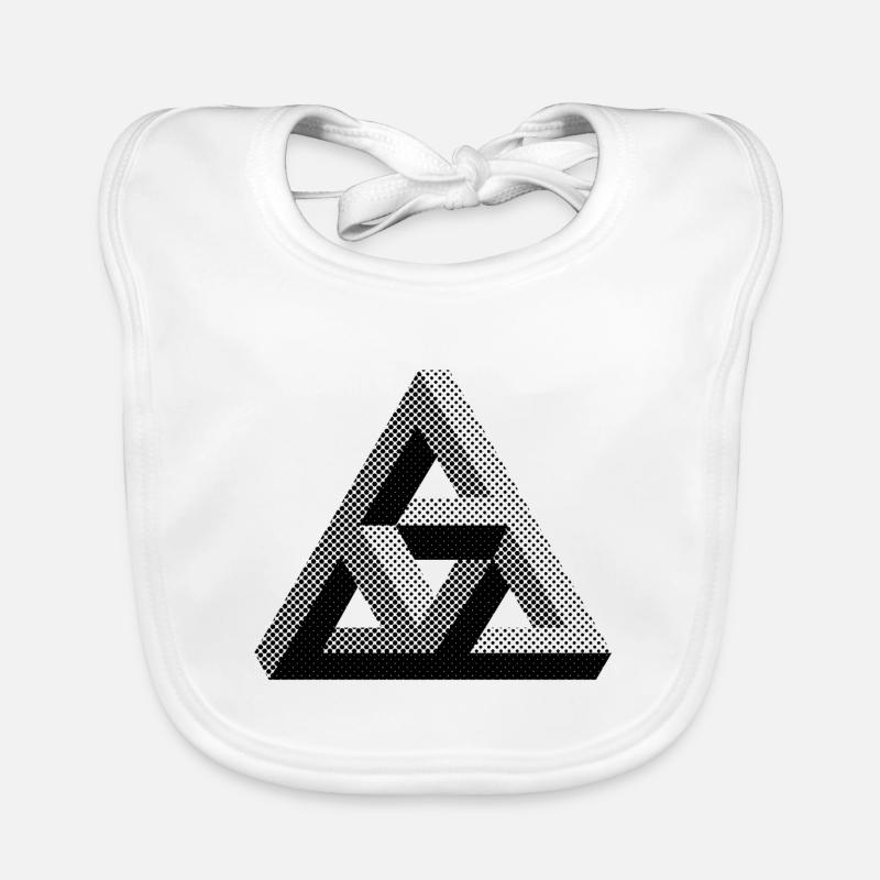 Illusions d’optique Design Triangle Bavoir bio Bébé