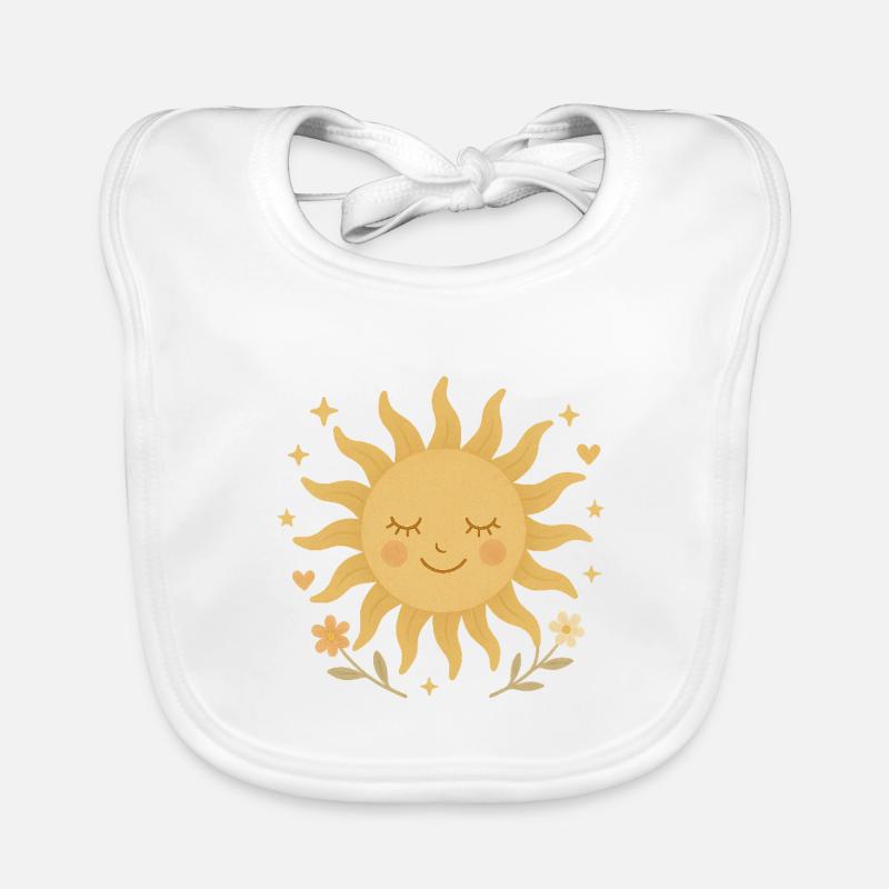 Sonnenschein Design – Sonne Kinder Boho Deko Baby Bio-Lätzchen