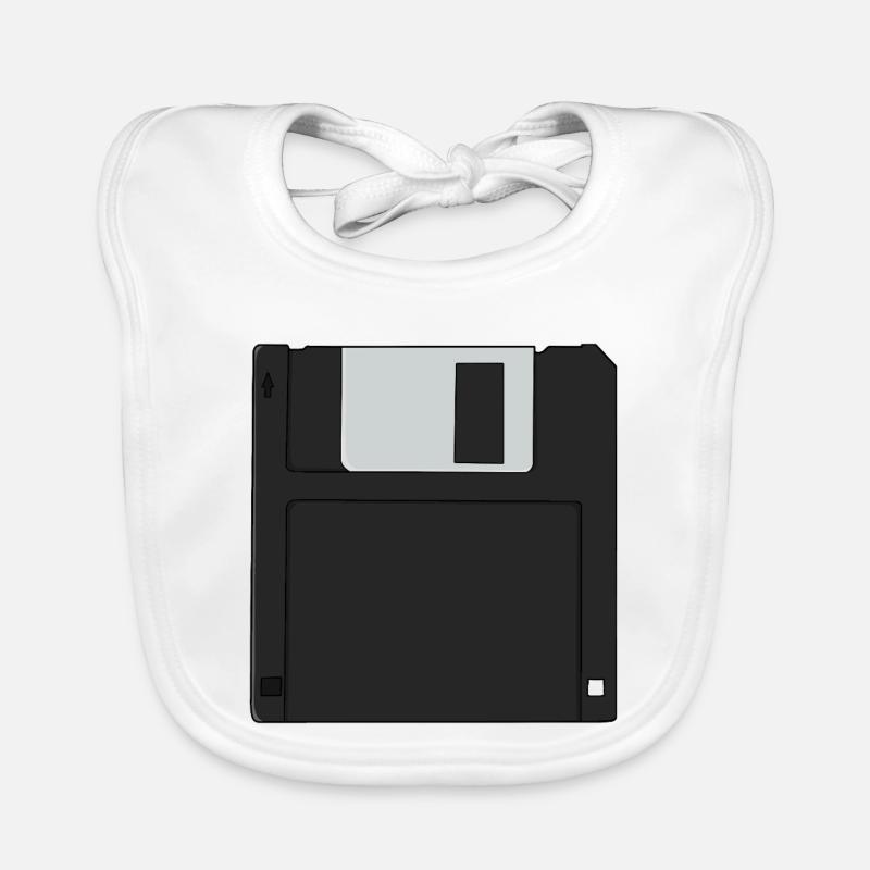 Nostalgische 31/2 Zoll Diskette Retro Diskette Baby Bio-Lätzchen