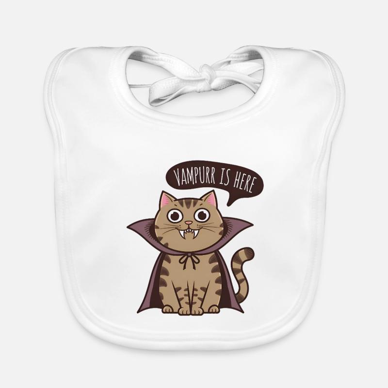 The vampire is here Organic Baby Bibs