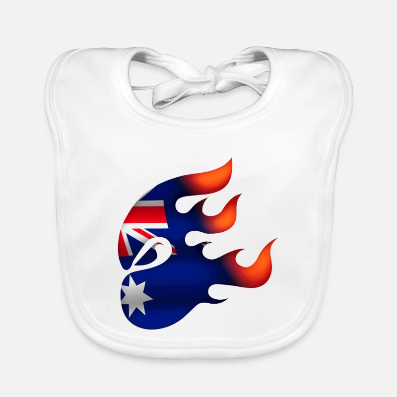 Flagge von Australien - Australien - Ninja Baby Bio-Lätzchen