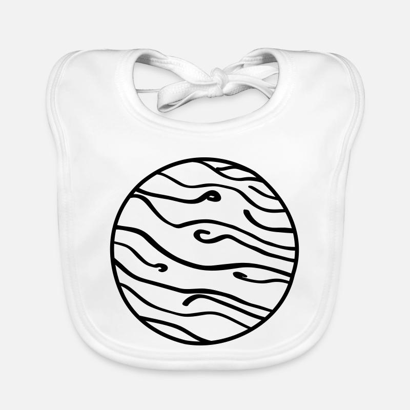 Planet Space Doodle Organic Baby Bibs