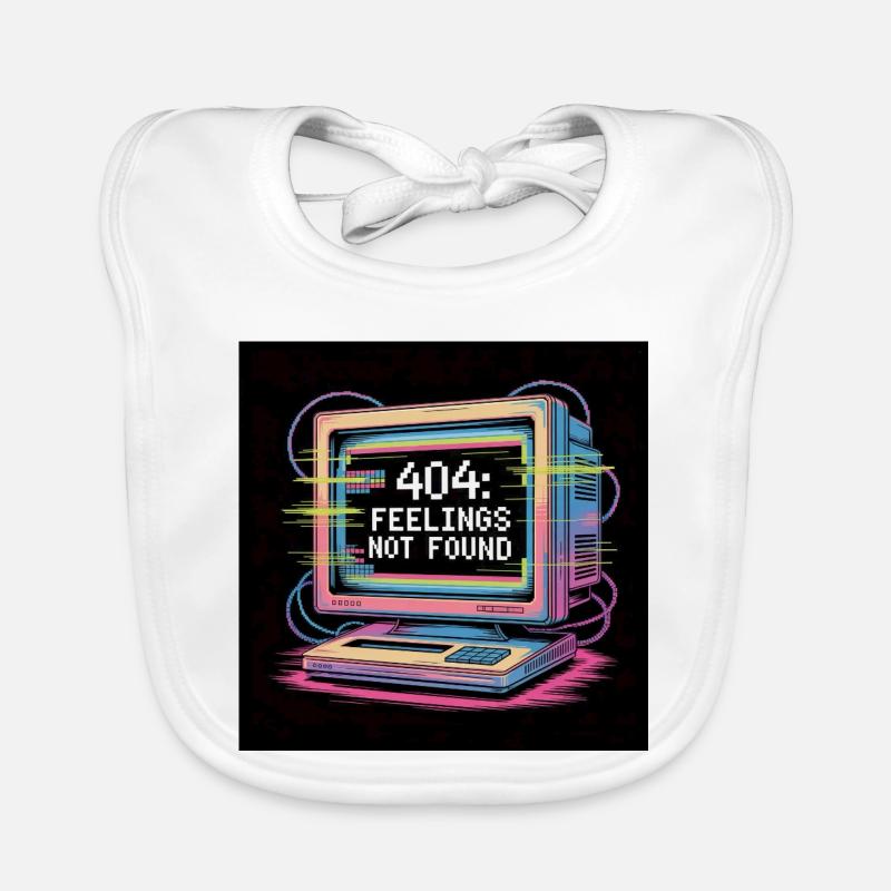 Ordinateur rétro 404 sans sensation Bavoir bio Bébé