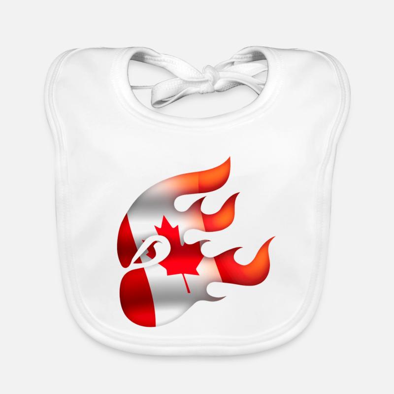 Flagge von Kanada - Kanada - Ninja Baby Bio-Lätzchen