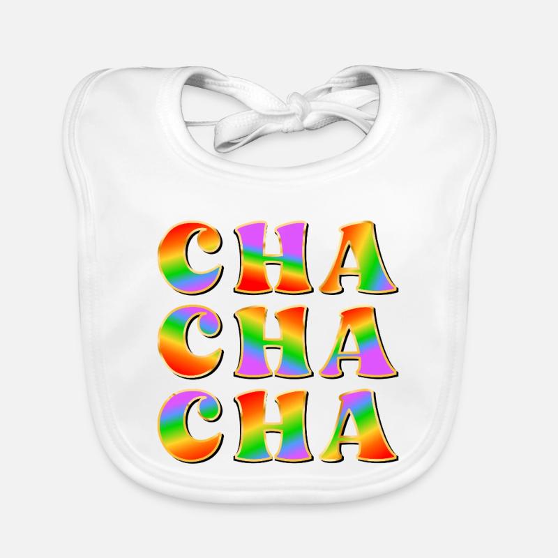 DANSE ARC-EN-CIEL - DANSE CHA CHA CHA Bavoir bio Bébé