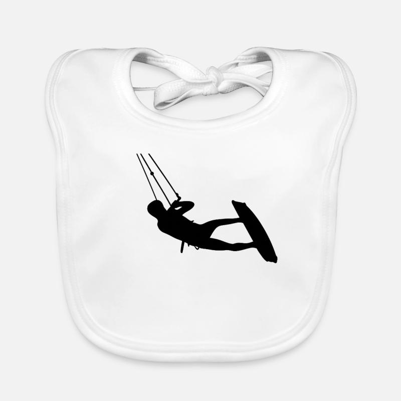 Kiters. Kitesurf Bavoir bio Bébé
