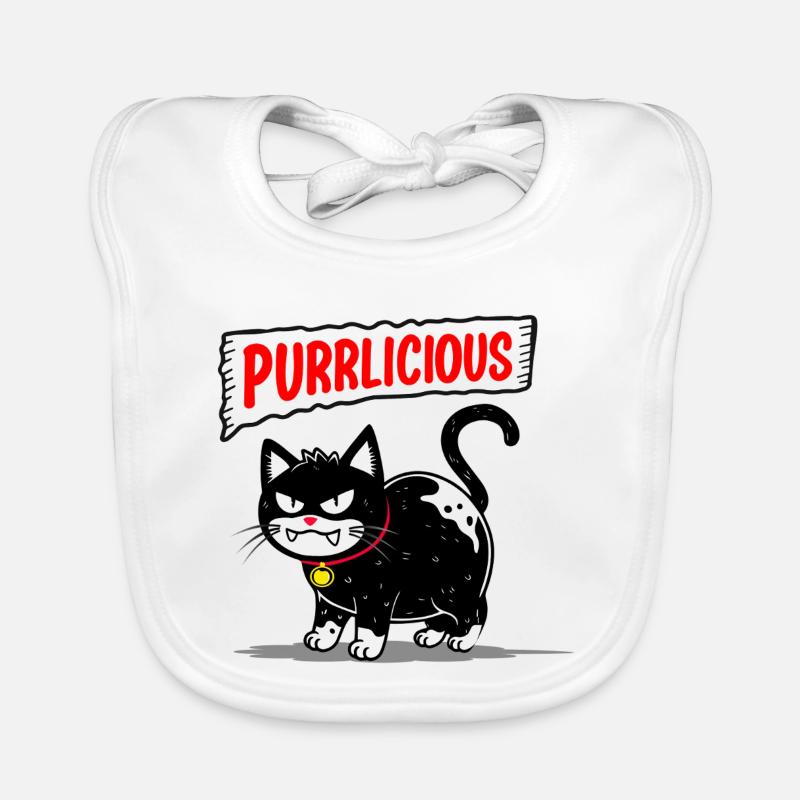 Pourpre de chat Bavoir bio Bébé