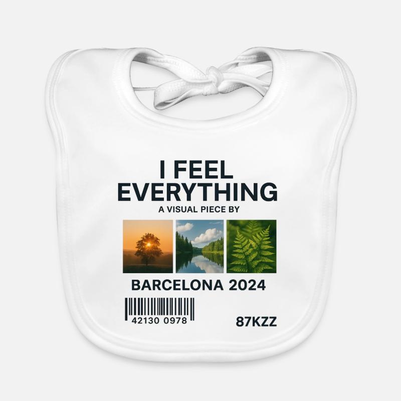 I Feel Everything: Visuelles Werk Barcelona Baby Bio-Lätzchen