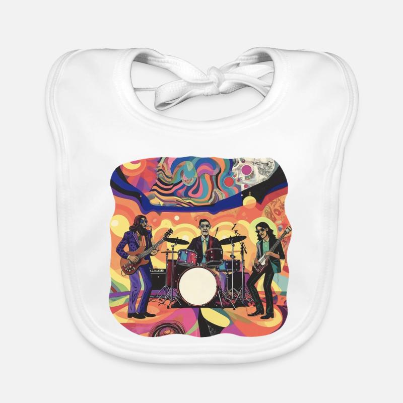 Groupe de rock progressif psychédélique Bavoir bio Bébé