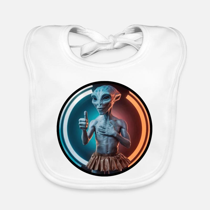 Extraterrestre éveillé Bavoir bio Bébé