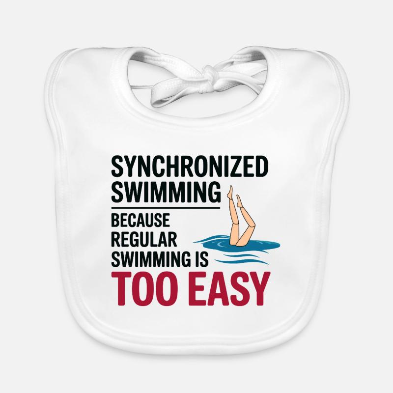 Synchronschwimmen Motivation Baby Bio-Lätzchen