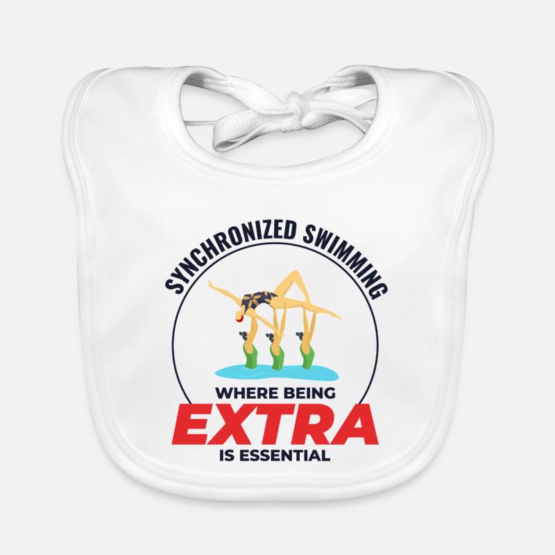 Synchronschwimmen, wo man extra ist Baby Bio-Lätzchen