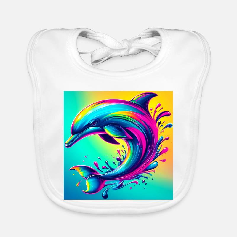 dolphin Organic Baby Bibs