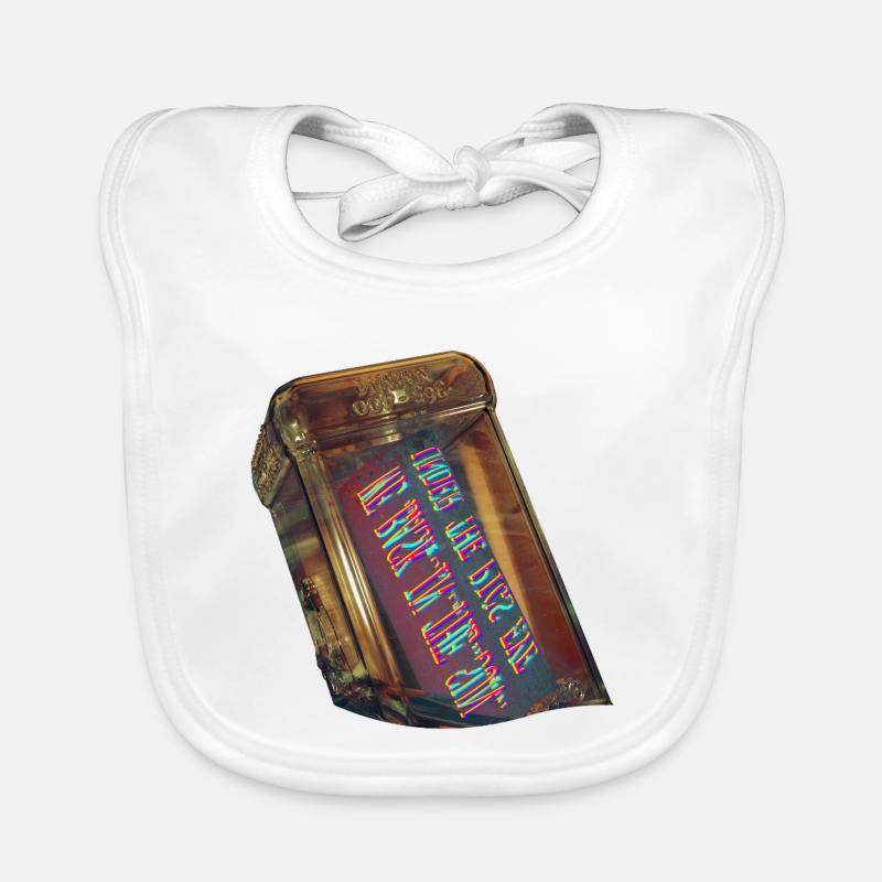Cryptic Message In A Bottle Organic Baby Bibs