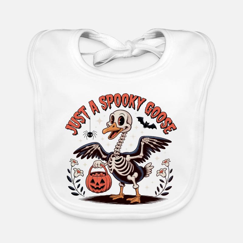 Nur eine gruselige Gans Halloween Dumme Gans Baby Bio-Lätzchen